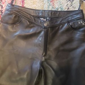 Leather riding pants